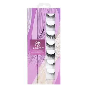Набор: накладные ресницы W7 Lash Edit, 7 пар/1 упаковка