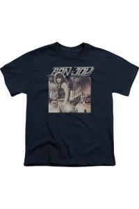 Футболка Bon Jovi Runaway Jon с коротким рукавом для подростков Gildan, темно-синий