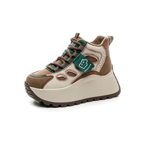 The mystery of glamour Антискользящие и износостойкие утепленные высокие повседневные ботинки для женщин с подкладкой из зеленого флиса, цвет Green Fleece-Lined