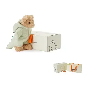 BOWEN BEAR Розово-зеленый плюшевый динозавр Sleepy Bear, высота 30 см