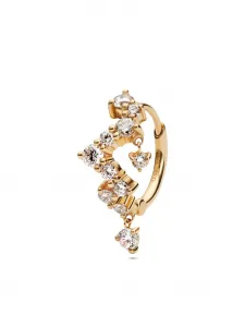 Серьга Sky из переработанного желтого золота с бриллиантами Maria Black