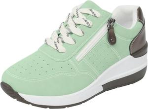 Женские кроссовки для тенниса, модные сникеры, ортопедическая комфортная обувь для женщин, медсестер, платформенные туфли на молнии, для ходьбы и бега, повседневные кроссовки, удобные, легкие и дышащие Baimiu, зеленый