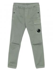 Брюки с декором Lens C.P. Company Kids, зеленый