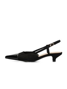 POSH by Poelman Туфли-лодочки с открытой пяткой 'Chloe' в черном цвете