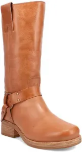 Мужские повседневные ботинки Dingo с разорванным носком, без застежки, коричневые, средняя голень, коричневый