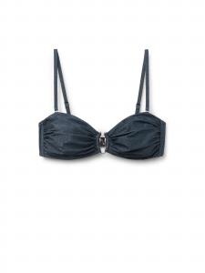 CALZEDONIA Топ-бандо от бикини 'Glowing Python' в цвете Night Blue