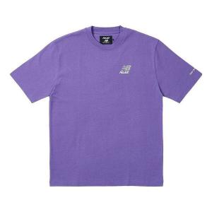 Футболка x new balance logo t-shirt 'purple' Palace, фиолетовый