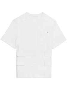 Футболка с застежкой-липучкой Helmut Lang, белый