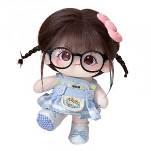 Хлопковая кукла, которую трудно утешить плюшевая кукла высотой 20 см MENGWAGONGDIAN, черный