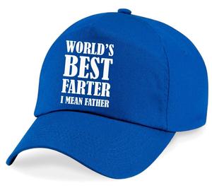 Лучшая в мире бейсболка Farter, я имею в виду отца 60 SECOND MAKEOVER, синий