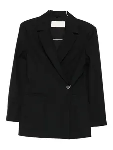 Двубортный пиджак с длинными рукавами I BLUES, черный