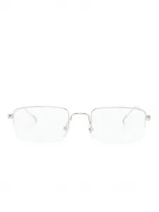 Очки в прямоугольной оправе Cartier Eyewear, серебяный