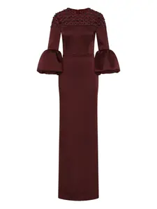 Декорированное платье макси Alora Rebecca Vallance, красный