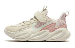 Устойчивые к скольжению и истиранию низкие детские беговые кроссовки Kids' ERKE KIDS, бежевый/розовый