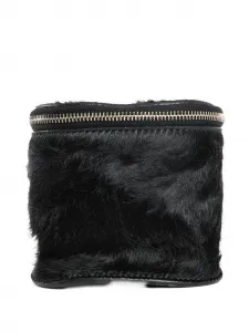 Косметичка из телячьей шерсти Rick Owens, черный