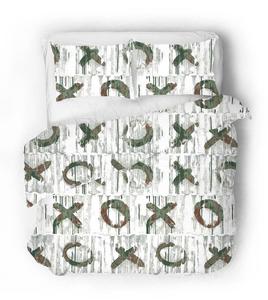 Сатиновое постельное белье Sense Eight X TO THE O, бирюзовый - 240 х 220 см