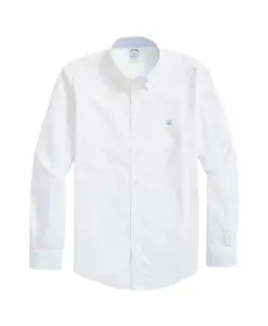 Спортивная рубашка Regent стандартного кроя, не требующая глажки. Brooks Brothers, белый