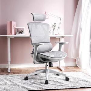 Эргономичное кресло SIHOO Vitos Cloud White (Small Size) с вентилируемым сиденьем