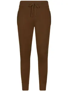 Зауженные брюки из смесовой вирджинской шерсти DOLCE & GABBANA, коричневый