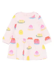 Платье с желейным принтом Stella McCartney Kids, розовый