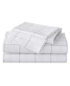 Комплект постельного белья из 100% хлопкового перкаля с принтом, размер King Eddie Bauer, Northern Plaid