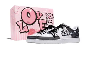 Кроссовки для скейтбординга Court Vision 1 Low Top, унисекс, черные Nike, Black