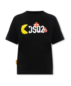 Черная футболка с круглым вырезом Dsquared2, черный