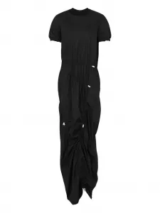 Платье со сборками Moschino, черный