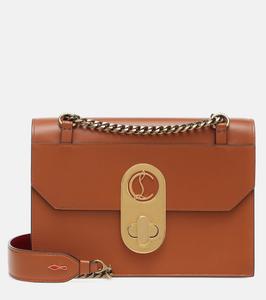 Элиза Большая кожаная сумка через плечо Christian Louboutin, Coconut