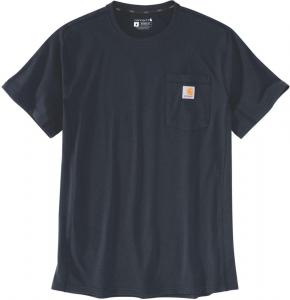 Футболка Carhartt Force Relaxed Fit Midweight Pocket T-Shirt, темно-синий