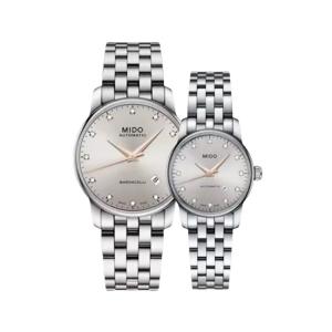 MIDO Часы Belem Cereli Series Couple's Watch Automatic Mechanical Movement Unisex Watch 38 Silver Dial Steel Case, Silver