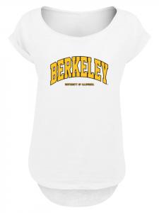 Удлиненная футболка с изображением Арки Калифорнийского университета в Беркли белого цвета F4NT4STIC