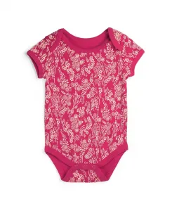 Детский боди с короткими рукавами из органического хлопка Fair Trade Mightly, розовый