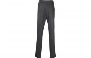 Fendi Мужские повседневные брюки серого цвета, умеренно зауженного кроя