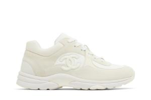Кроссовки Chanel CC Logo Sneaker White, белый