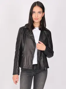 Кожаная куртка Maze "42018116", черный