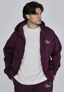 Толстовка SIKSILK Zip-up sweatshirt, Burgundy/Red