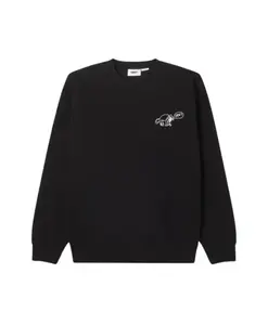 Худи с принтом и капюшоном, стандартный крой. Obey, черный