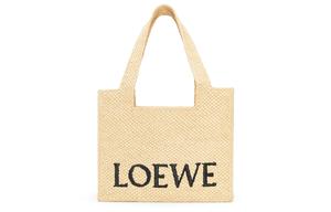 LOEWE Сумка тоут среднего размера из натуральной рафии