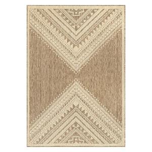 Ковер Landry Aztec для использования в помещении и на улице Nuloom, бежевый, 122x183 см