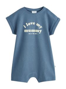 Next Комбинезон/боди в пыльно-голубом цвете