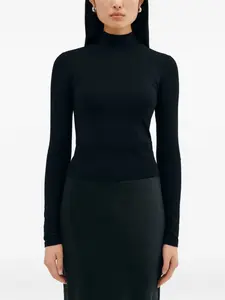 Топ Maru с высоким воротником Marcella, черный