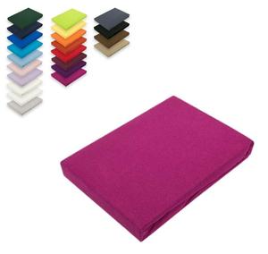 Простыня из джерси 140 - 160 х 200 см розовая Südseetraum, розовый