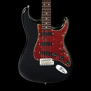 Fender Custom Shop Ограниченная серия Roasted Strat Journeyman Relic с фурнитурой Closet Classic - черный-черный