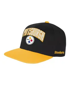 Черная регулируемая кепка Pittsburgh Steelers Essentials для больших мальчиков и девочек Outerstuff