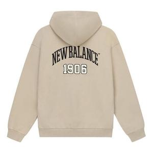 Худи New Balance Varsity Fleece Hoodie 'Beige Black', бежевый