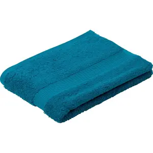 Полотенце для ванной New York, современные однотонные цвета, структурированная кайма, 100% хлопок, в 2 размерах Gözze, Lagune