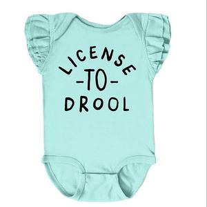 Боди с рукавами-крылышками License to drool The Juniper Shop, Seafoam