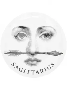 Настенный декор tema e variazioni n.356 sagittarius, 3х27 см, Fornasetti, белый