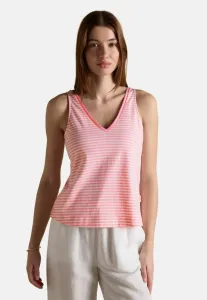 Топ delilah с v-образным вырезом, стандартного кроя. Joules, Pink Stripe